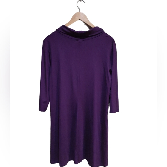 Luc Fontaine Yul Voy Collection Women's Tunic Cowl Neck Tunic Plus Size XXL - Picture 2 of 5